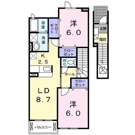ブルックサイドの物件間取画像